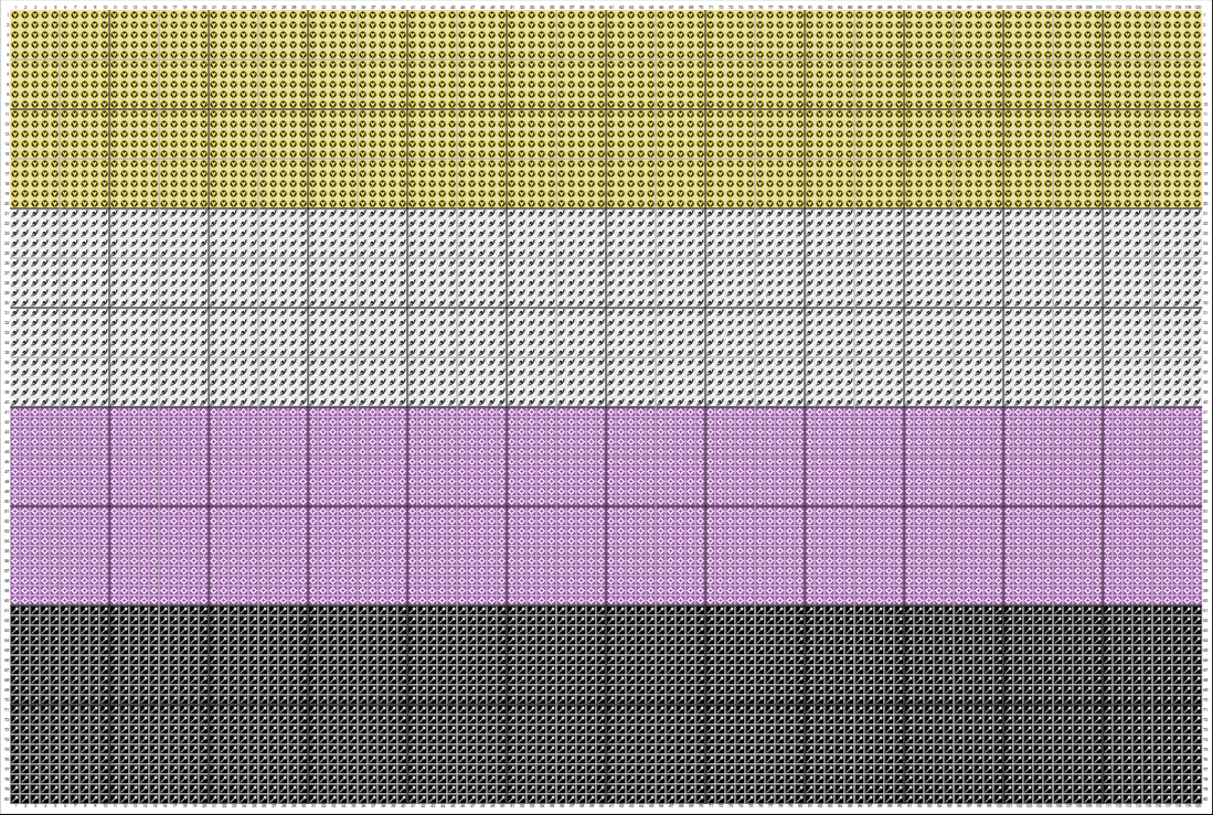 Non-Binary Pride Flag PDF Bundle