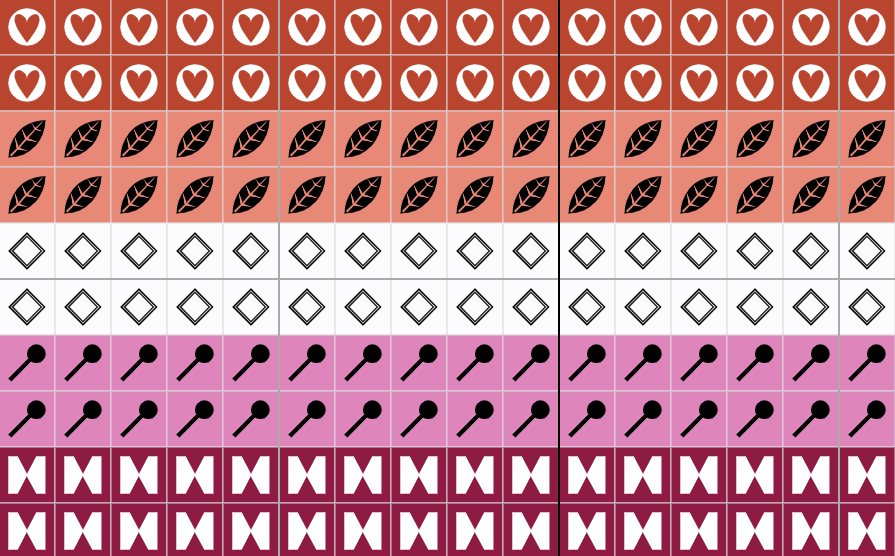 Lesbian Pride Flag PDF Bundle