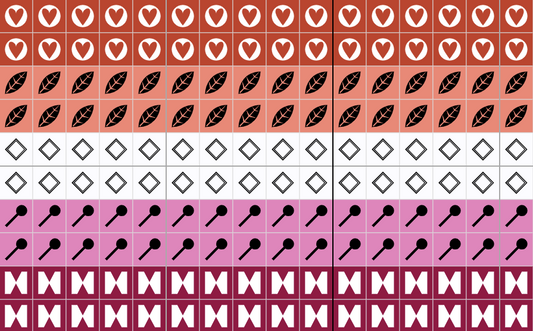 Lesbian Pride Flag PDF Bundle