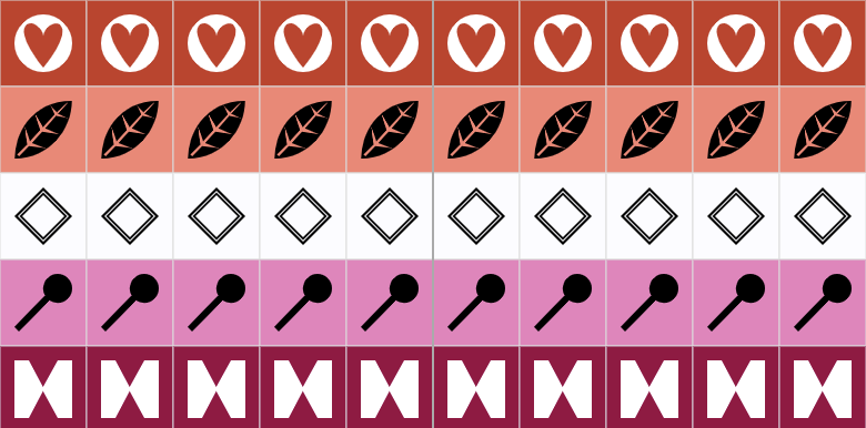 Lesbian Pride Flag PDF Bundle